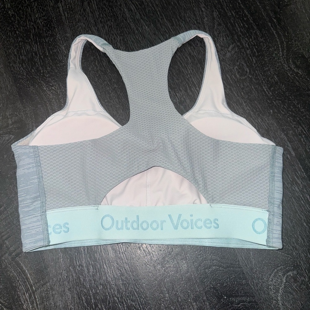Outdoor Voices Sports Bra in Aqua Green Sz S - Picture 3 of 5